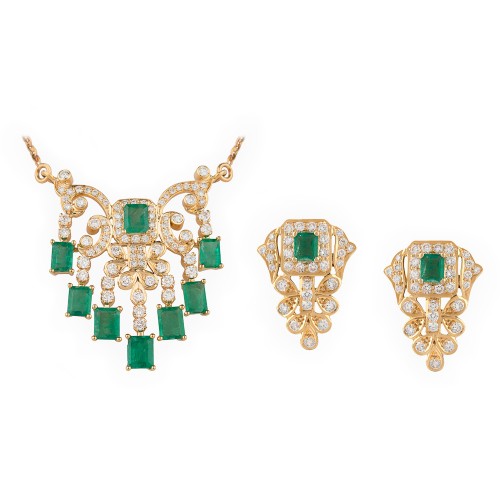 EMERALD PENDANT SET _ EM PENDANT SET 1